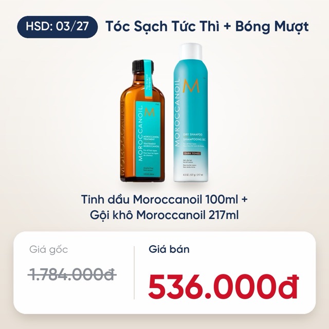 Combo Tóc Sạch Tức Thì + Bóng Mượt